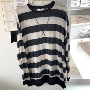 Striped oversized sweater